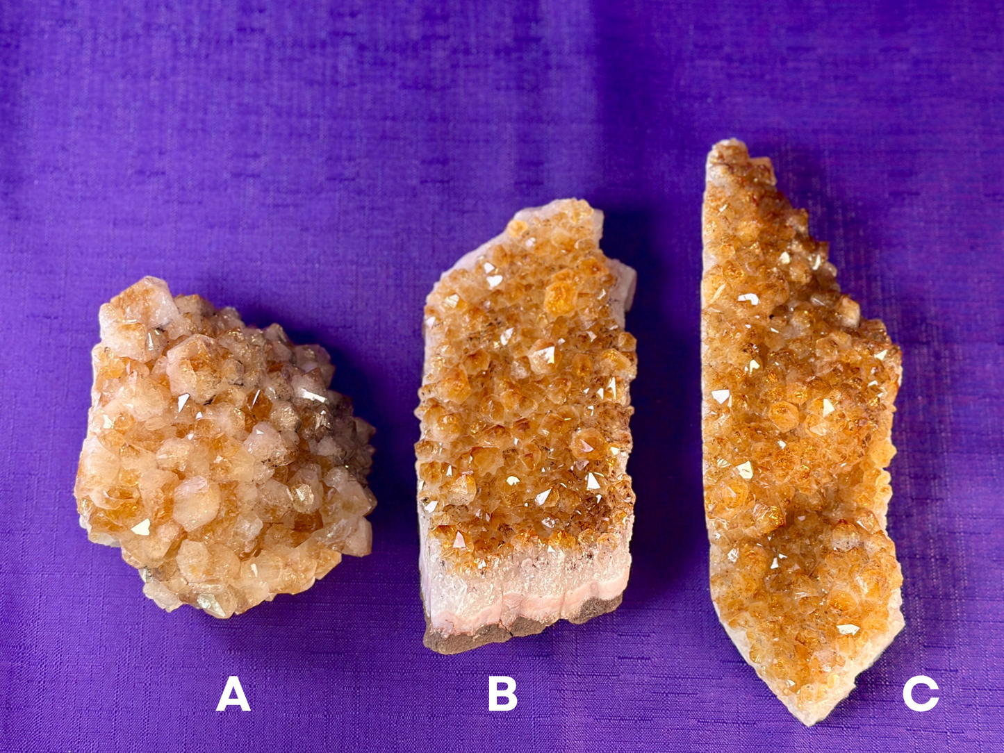 Brazilian Citrine Clusters, Citrine Crystal Clusters, Raw Crystals