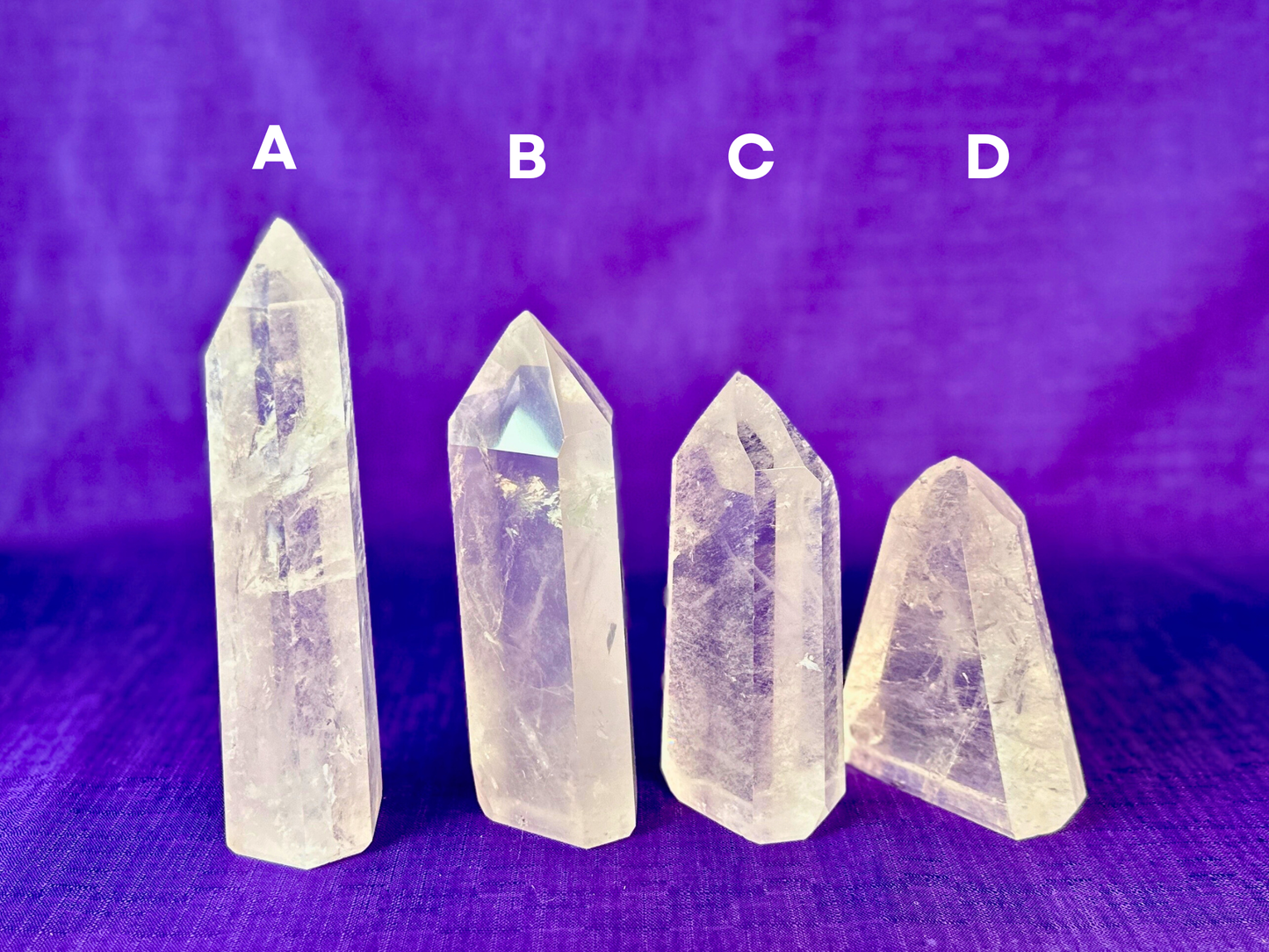 Premium Clear Quartz Obelisk, Standing Polished Clear Quartz Point