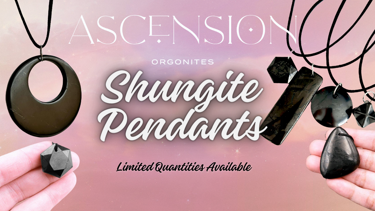 SHUNGITE PENDANTS! HURRY WHILE SUPPLIES LAST! - EMF Protection - Hand Cut Genuine Natural Shungite Pendant High Quality Black Lustrous Gemstone from Russia