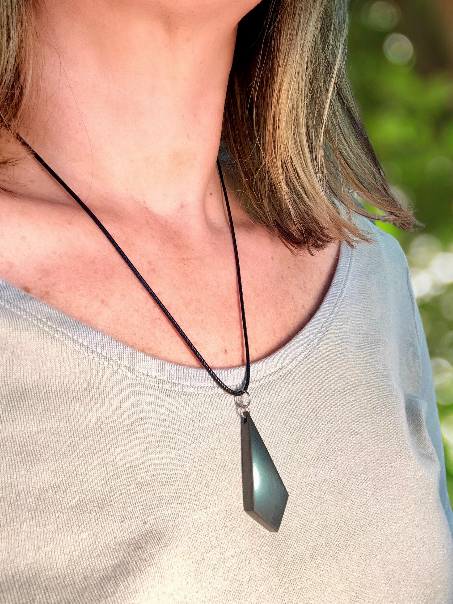 SHUNGITE PENDANTS! HURRY WHILE SUPPLIES LAST! - EMF Protection - Hand Cut Genuine Natural Shungite Pendant High Quality Black Lustrous Gemstone from Russia