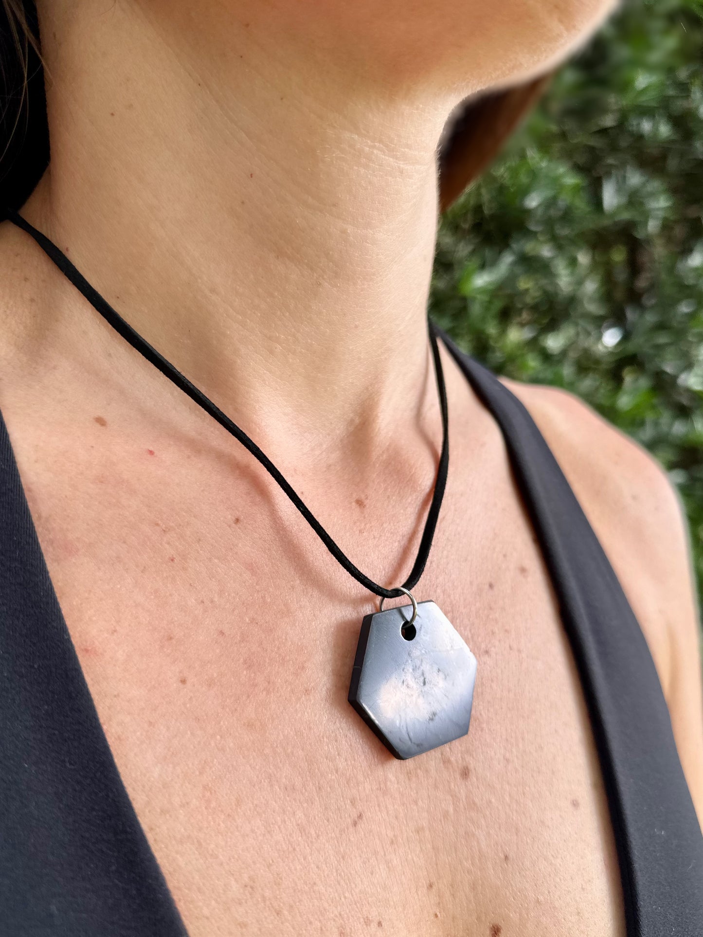 SHUNGITE PENDANTS! HURRY WHILE SUPPLIES LAST! - EMF Protection - Hand Cut Genuine Natural Shungite Pendant High Quality Black Lustrous Gemstone from Russia