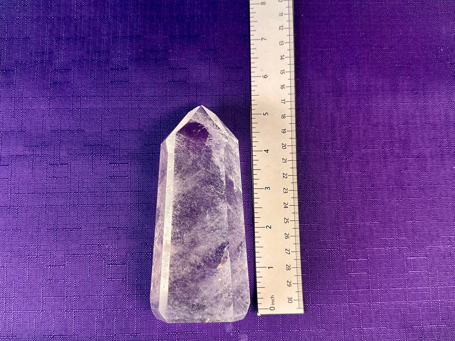 Premium Clear Quartz Obelisk, Standing Polished Clear Quartz Point