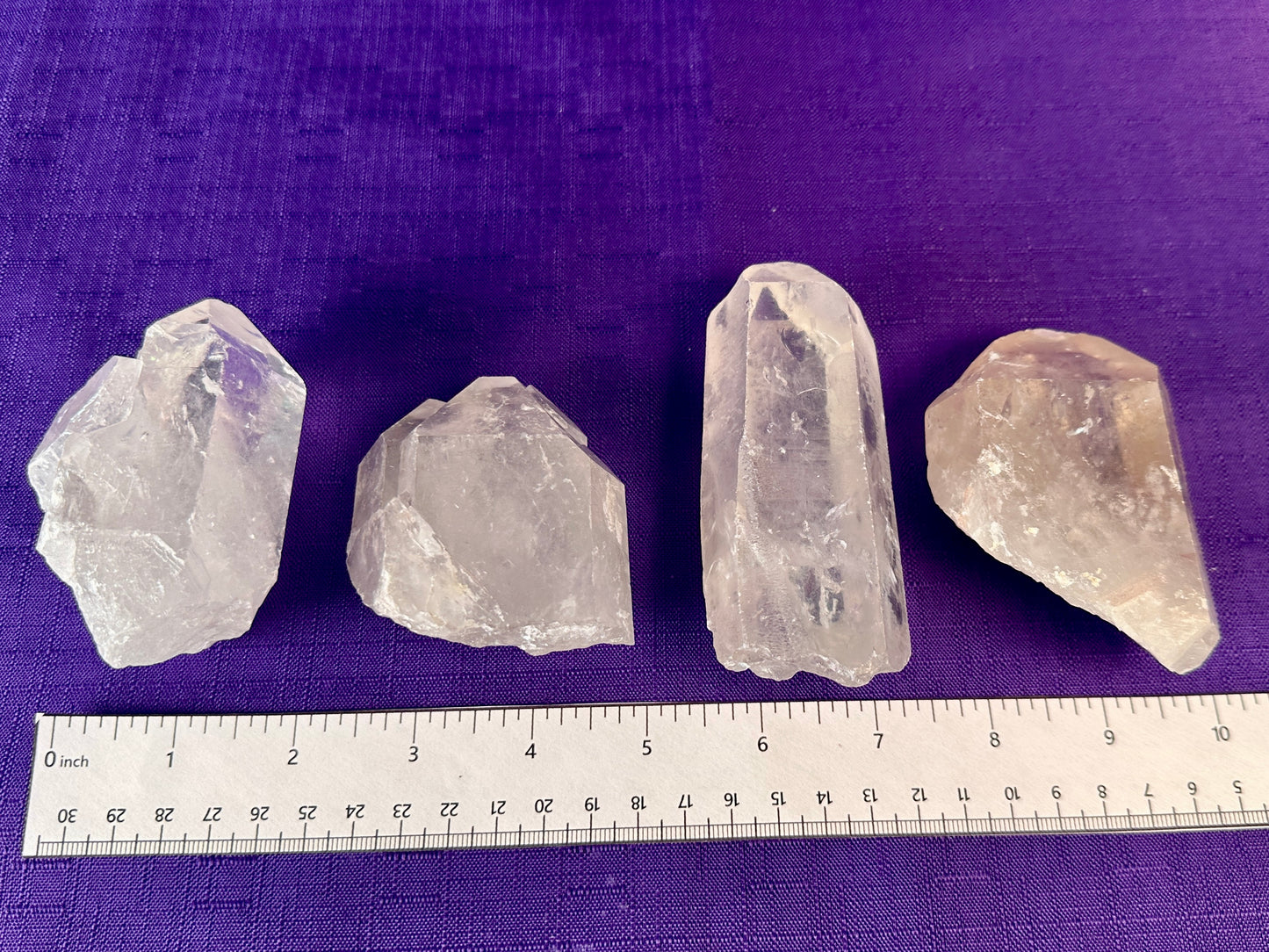 Large Natural Clear Quartz Points, 2 to 6 Inch Quartz Crystals - Grade A