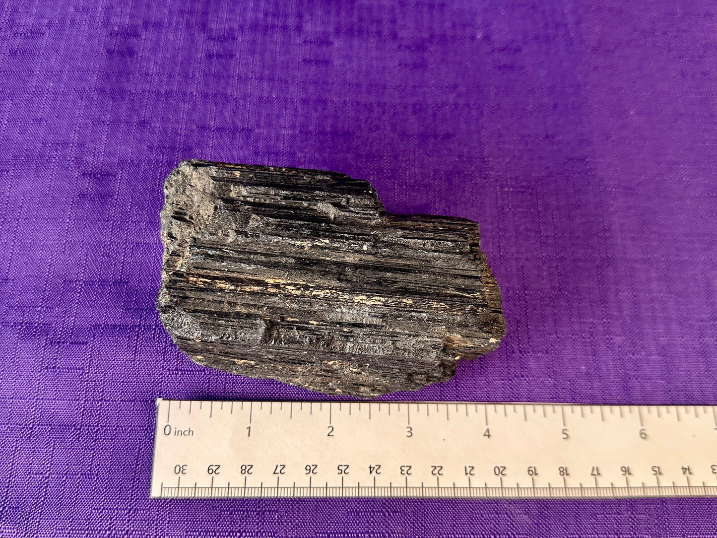 Black Tourmaline Log, Grade A++ Natural Black Tourmaline Rod - Shiny Black Tourmaline