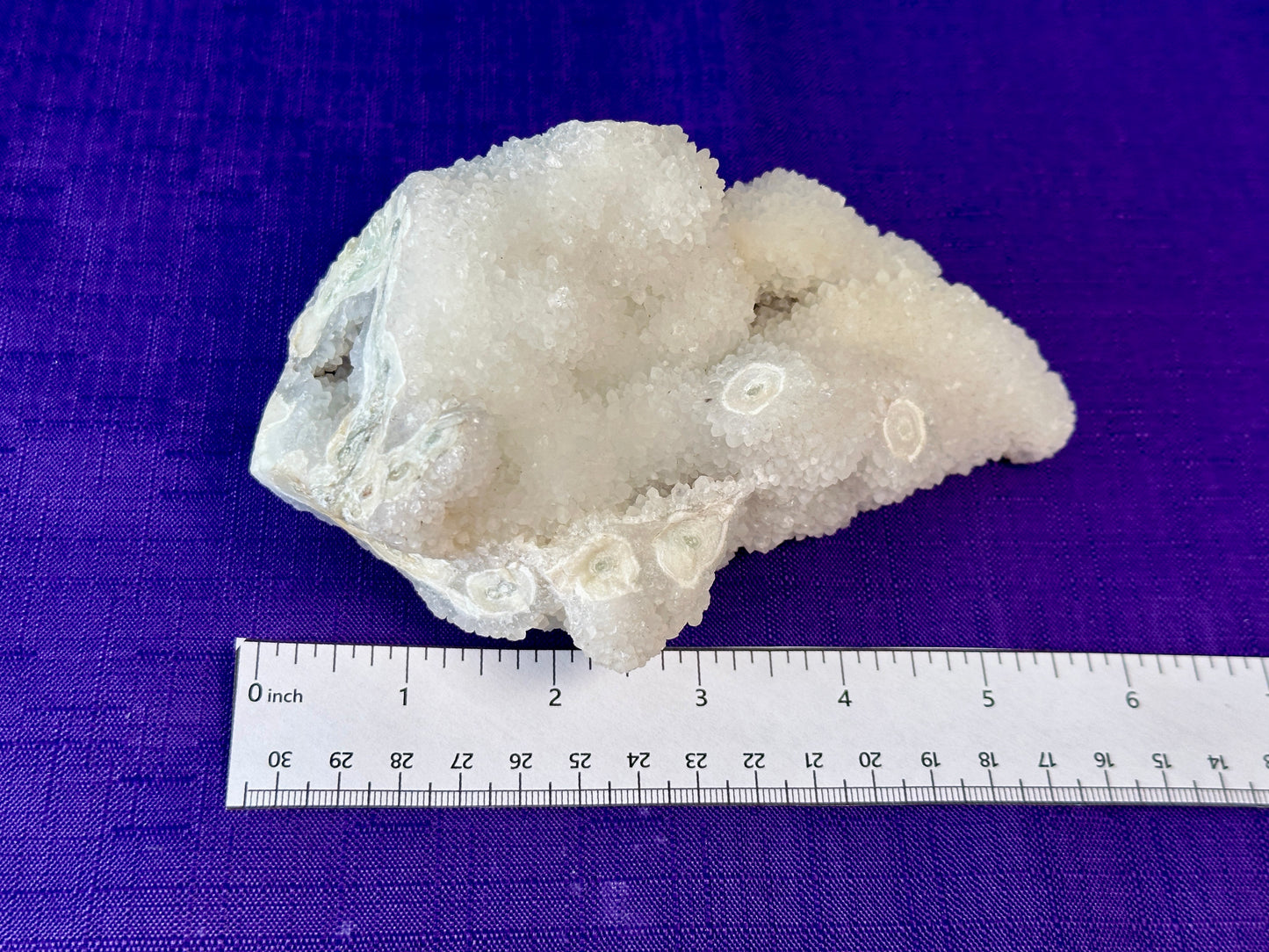 Chalcedony & Crystal Quartz Stalactite 3-8", Natural Quartz on Chalcedony Stalactite Specimen