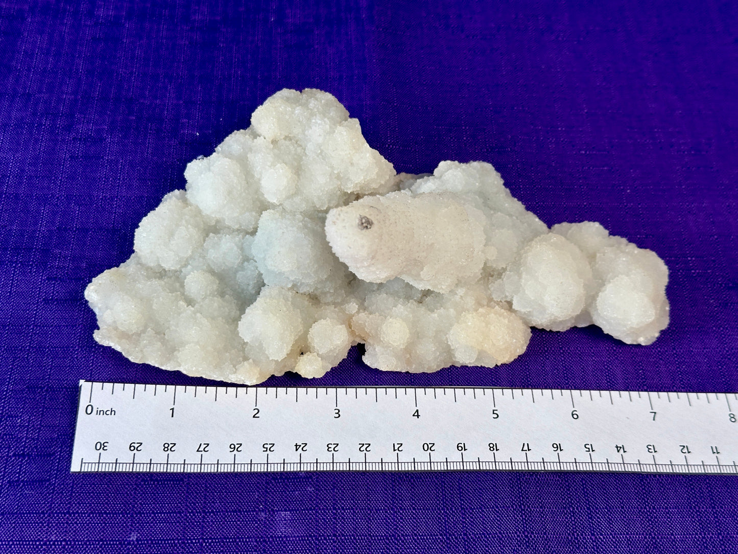 Chalcedony & Crystal Quartz Stalactite 3-8", Natural Quartz on Chalcedony Stalactite Specimen