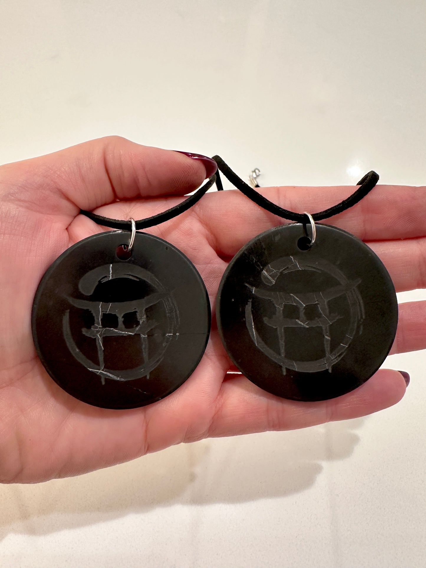 BEYOND MYSTIC SPECIAL EDITION SHUNGITE PENDANTS! - EMF Protection - Hand Cut Genuine Natural Shungite Pendant High Quality Black Lustrous Gemstone from Russia