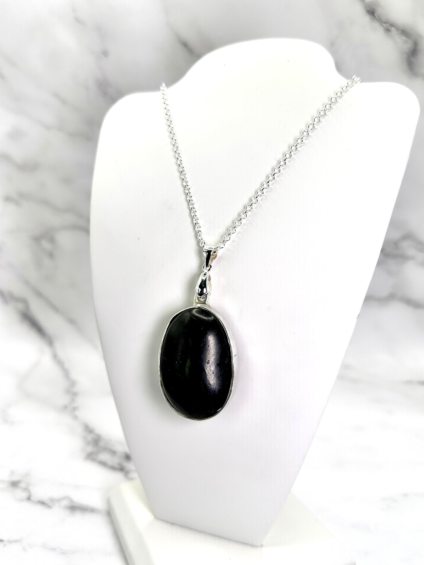 Shungite Handmade Silver Pendant!