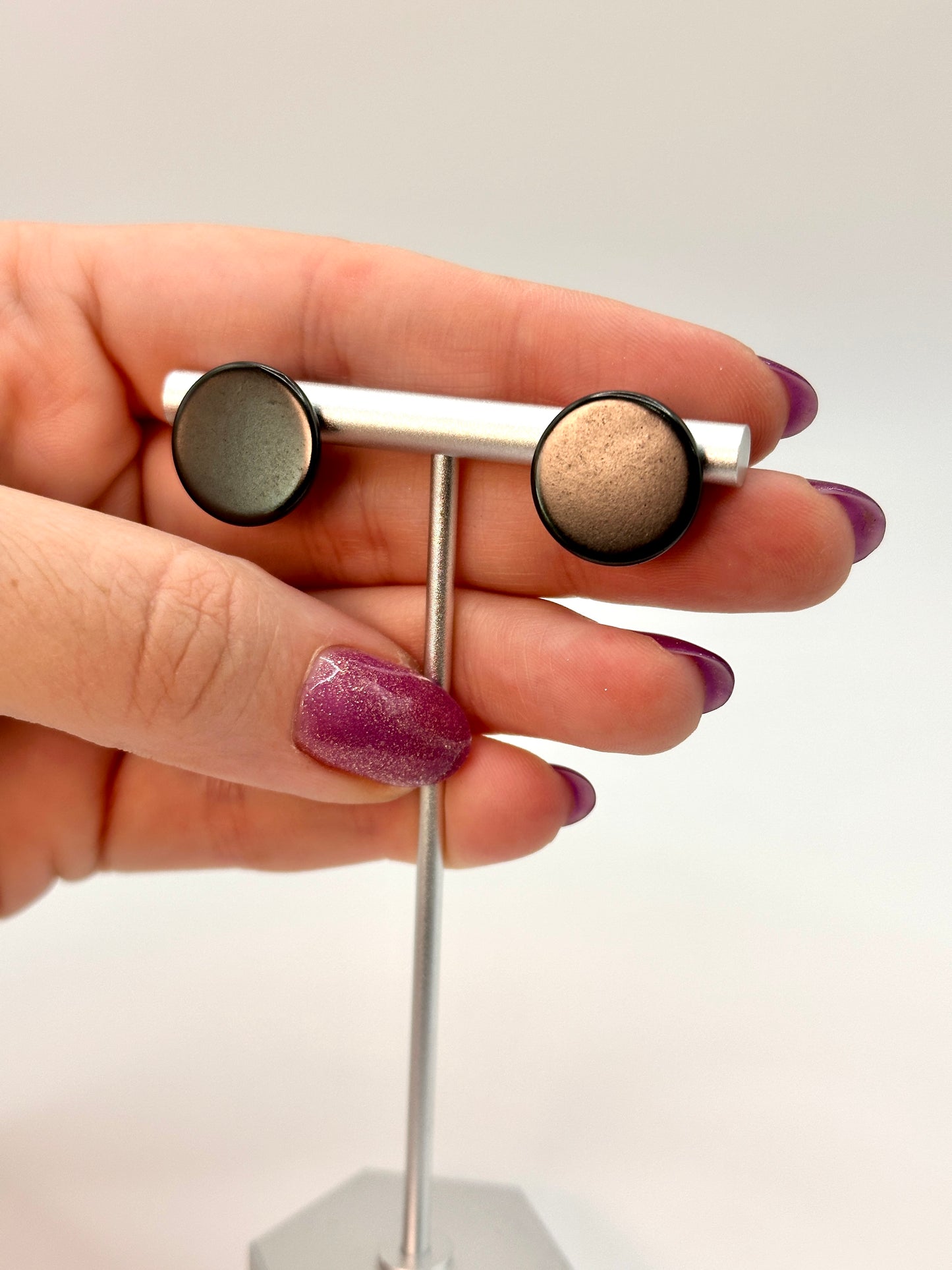 SHUNGITE EARRINGS! - EMF Protection - Hand Cut Genuine Natural Shungite Earring High Quality Black Lustrous Gemstone from Russia
