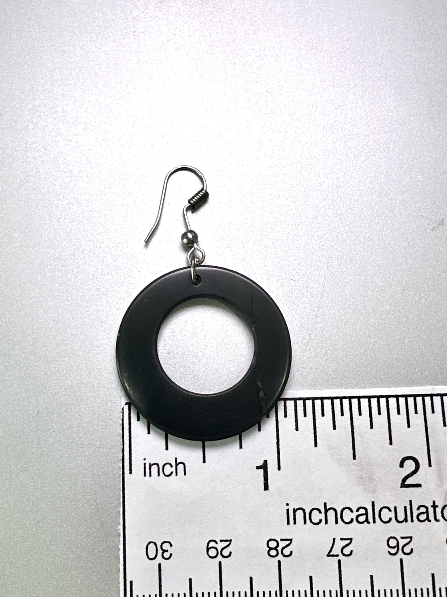 SHUNGITE EARRINGS! - EMF Protection - Hand Cut Genuine Natural Shungite Earring High Quality Black Lustrous Gemstone from Russia