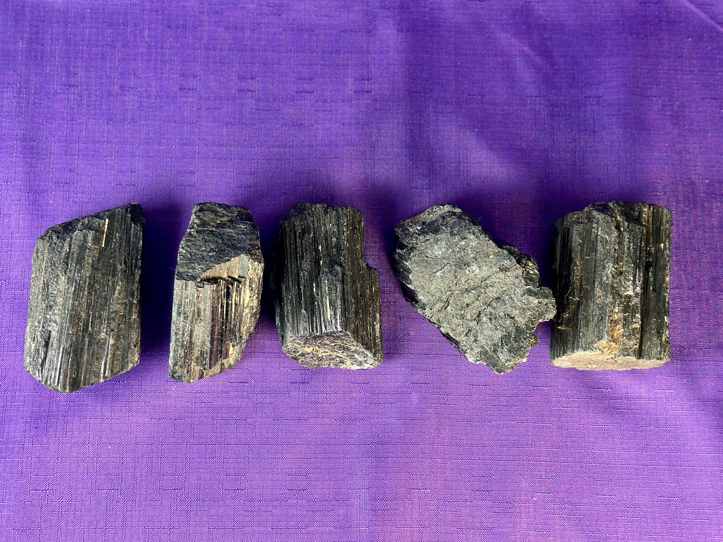 Black Tourmaline Log, Grade A++ Natural Black Tourmaline Rod - Shiny Black Tourmaline