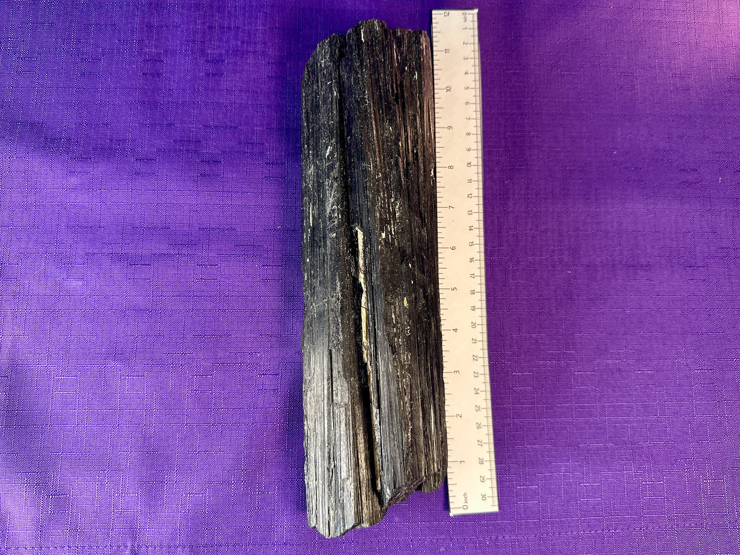 Extra Large Black Tourmaline Chunk / Rod / Log. Natural Rough Black Tourmaline