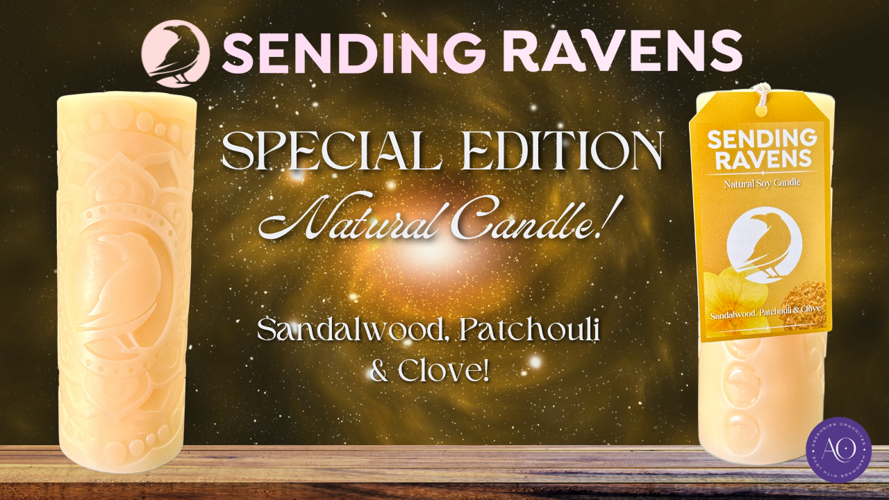 THE SENDING RAVENS Special Edition Candle - Natural Soy Candle by Ascension Orgonites