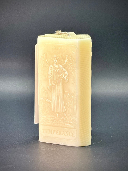 THE TEMPERANCE CARD - Special Edition Tarot Candle - Natural Soy Candle by Ascension Orgonites