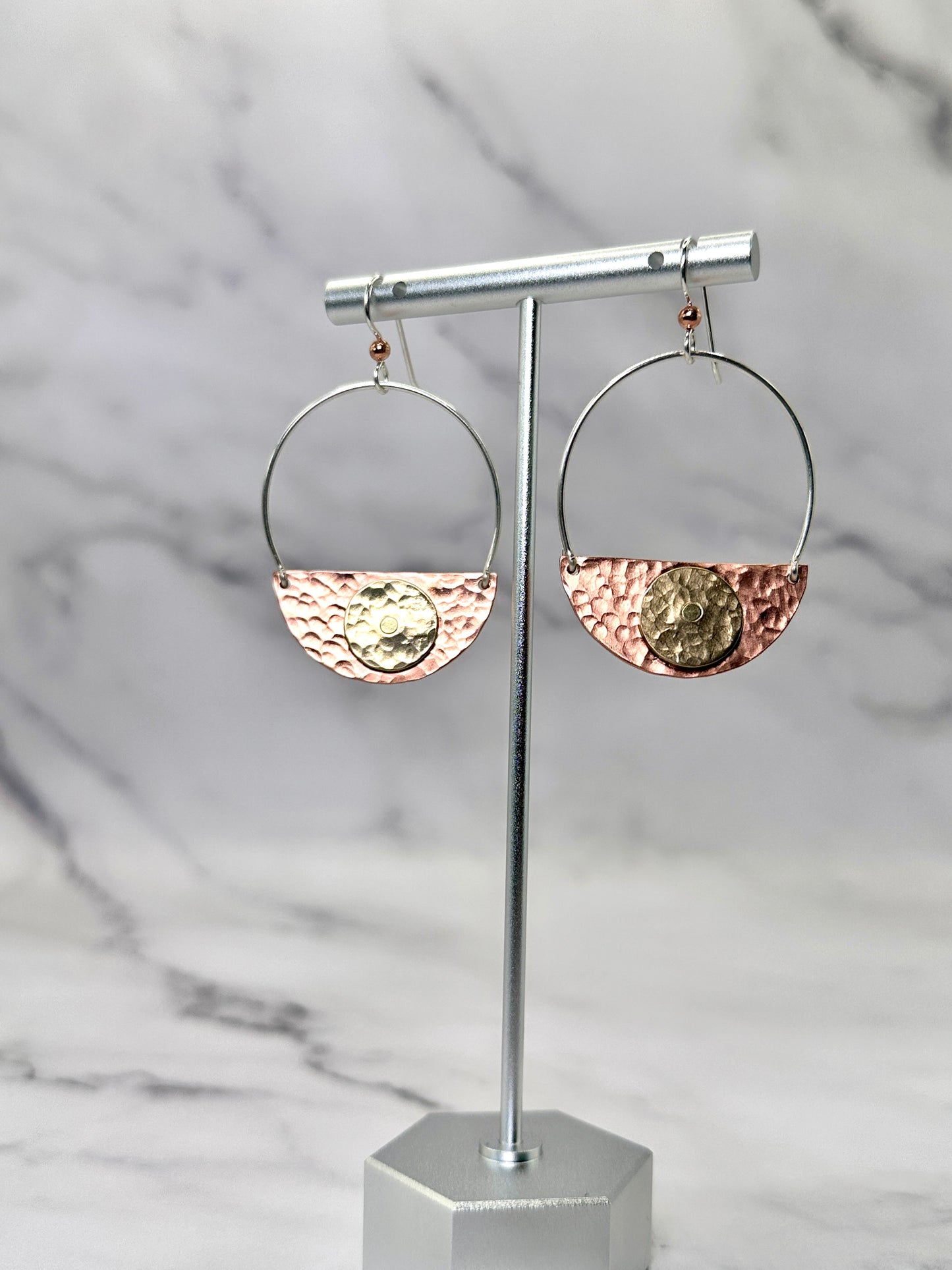 Copper & Brass Hanging Earrings