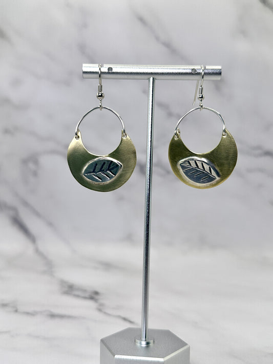 Silver & Brass Hanging Earrings