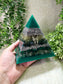 ARCHANGEL RAPHAEL - Orgonite Pyramid - EMF Protector - Citrine, Moss Agate, Malachite, Green Aventurine and Aluminum Metal