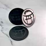 BEYOND MYSTIC SPECIAL EDITION SHUNGITE ROUND PHONE PLATES! - EMF Protection - Hand Cut Genuine Natural Shungite Phone Plate High Quality Black Lustrous Gemstone from Russia