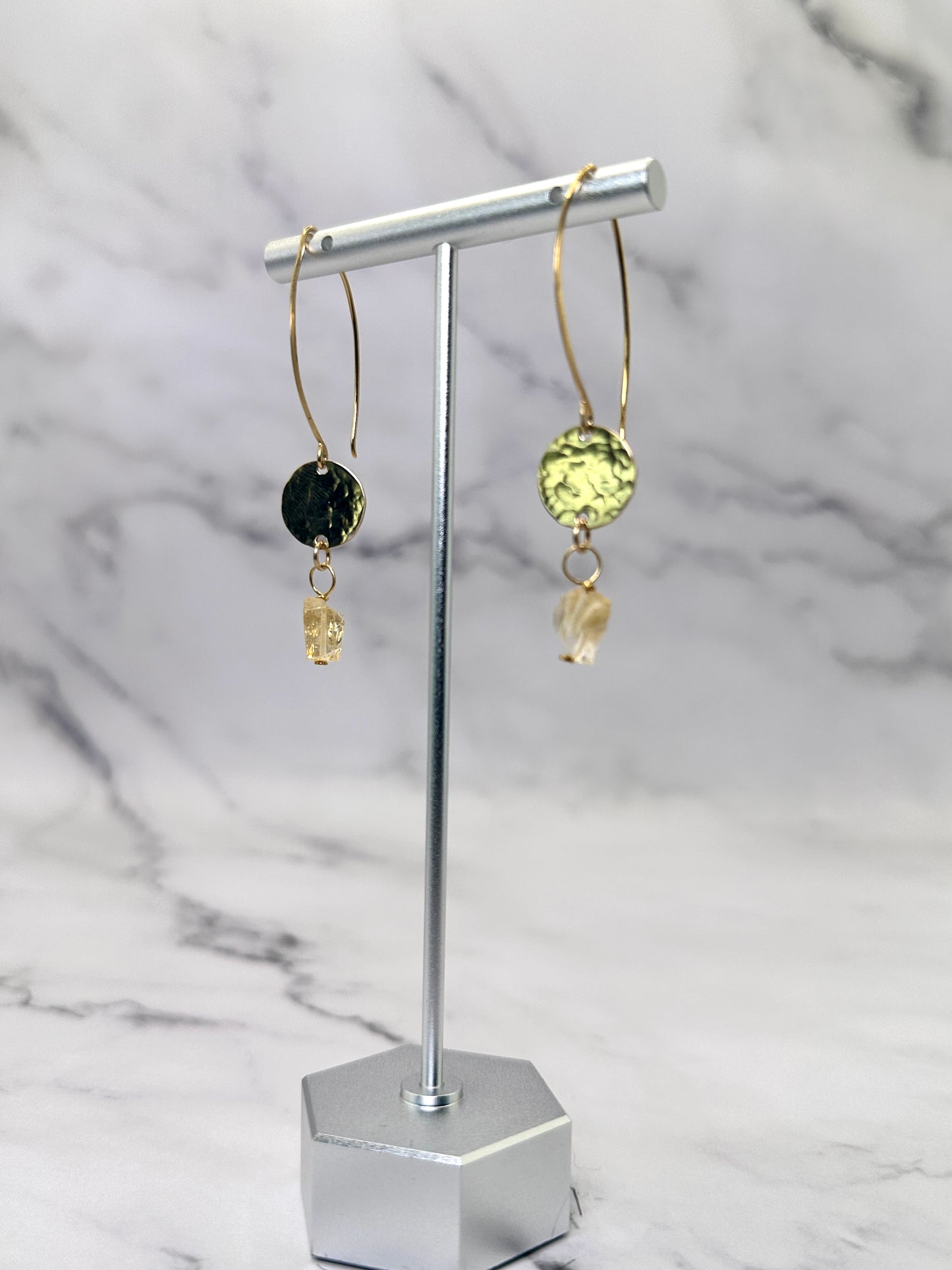 14K Gold Filled Earrings with Gemstones