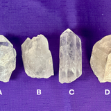 Large Natural Clear Quartz Points, 2 to 6 Inch Quartz Crystals - Grade A