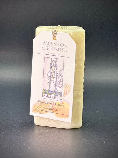 THE ACE OF CUPS - Special Edition Tarot Candle - Natural Soy Candle by Ascension Orgonites