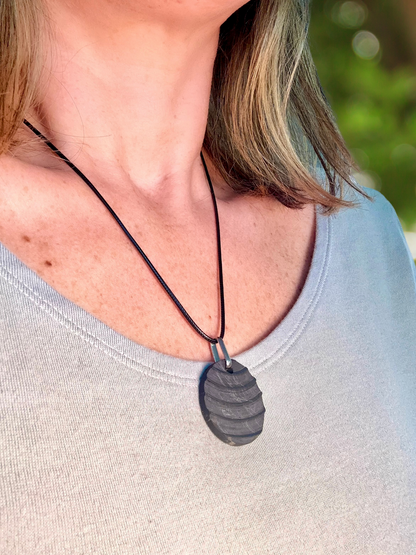 SHUNGITE PENDANTS BACK IN STOCK! HURRY WHILE SUPPLIES LAST! - EMF Protection - Hand Cut Genuine Natural Shungite Pendant High Quality Black Lustrous Gemstone from Russia