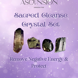 Sacred Cleanse & Protection Crystal Grid Set - For Beginners or Experts - Crystal, Energy Healing