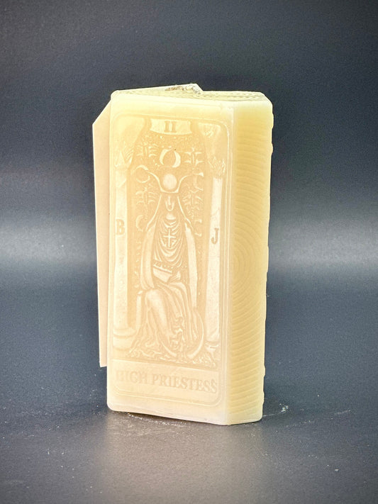 THE HIGH PRIESTESS - Special Edition Tarot Candle - Natural Soy Candle by Ascension Orgonites