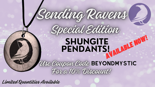 SENDING RAVENS SPECIAL EDITION SHUNGITE PENDANTS! - Available Now! - EMF Protection - Hand Cut Genuine Natural Shungite Pendant High Quality Black Lustrous Gemstone from Russia