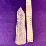 Premium Clear Quartz Obelisk, Standing Polished Clear Quartz Point