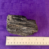 Black Tourmaline Log, Grade A++ Natural Black Tourmaline Rod - Shiny Black Tourmaline