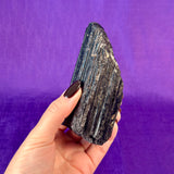 Black Tourmaline Log, Grade A++ Natural Black Tourmaline Rod - Shiny Black Tourmaline