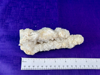 Chalcedony & Crystal Quartz Stalactite 3-8", Natural Quartz on Chalcedony Stalactite Specimen