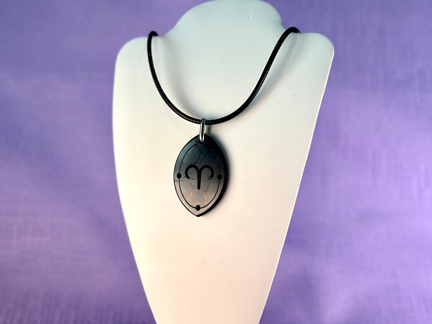 ASTROLOGY SHUNGITE PENDANTS! - EMF Protection - Hand Cut Genuine Natural Shungite Pendant High Quality Black Lustrous Gemstone from Russia