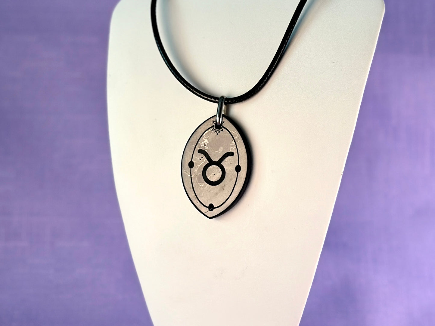 ASTROLOGY SHUNGITE PENDANTS! - EMF Protection - Hand Cut Genuine Natural Shungite Pendant High Quality Black Lustrous Gemstone from Russia