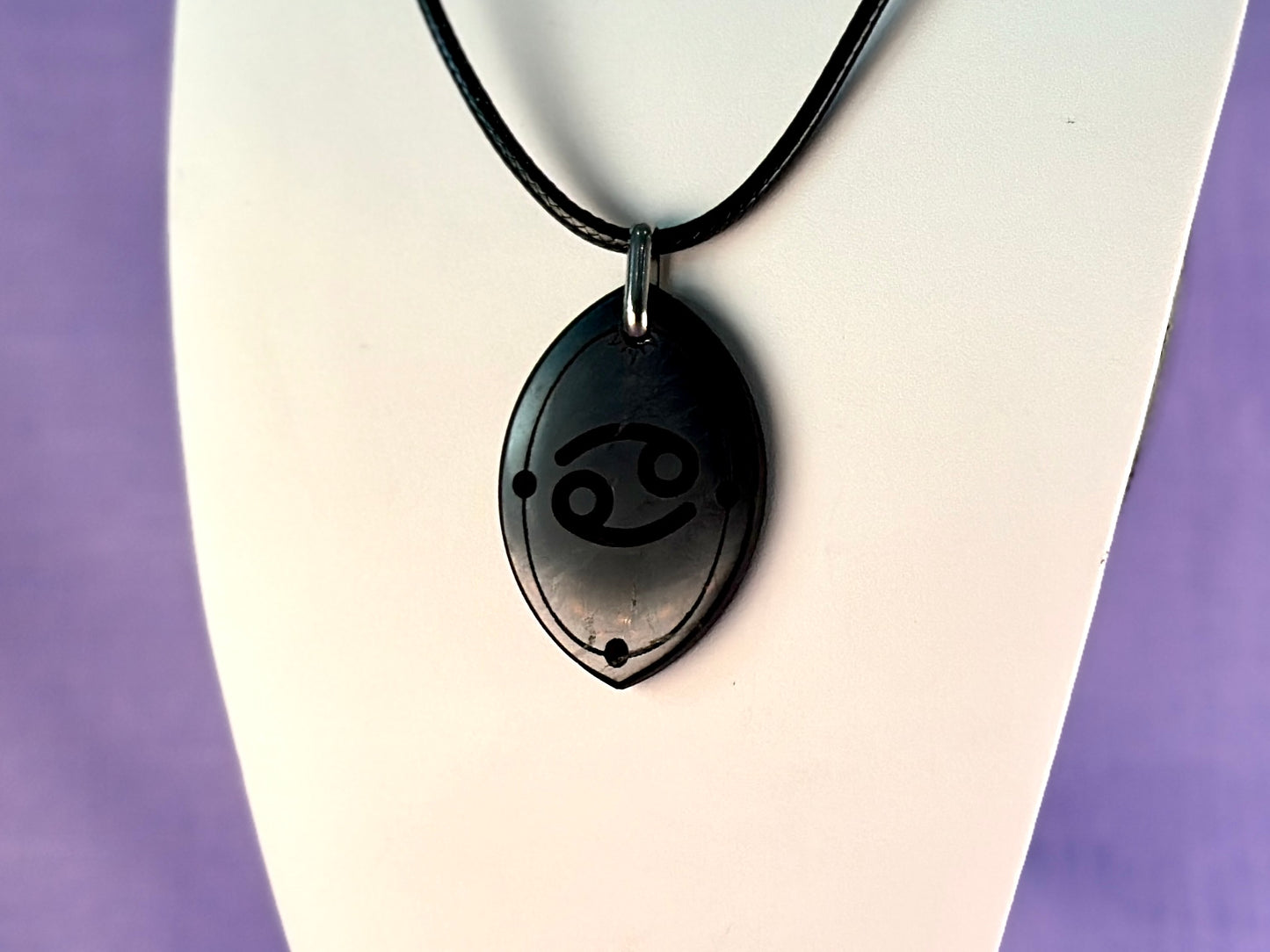 ASTROLOGY SHUNGITE PENDANTS! - EMF Protection - Hand Cut Genuine Natural Shungite Pendant High Quality Black Lustrous Gemstone from Russia