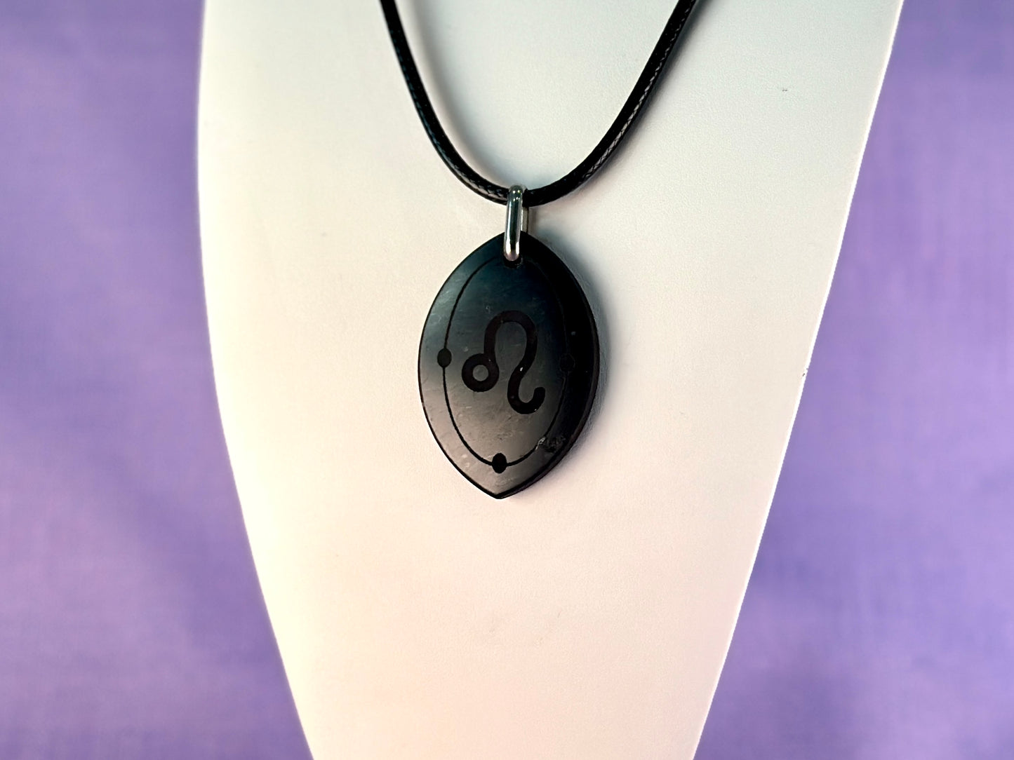 ASTROLOGY SHUNGITE PENDANTS! - EMF Protection - Hand Cut Genuine Natural Shungite Pendant High Quality Black Lustrous Gemstone from Russia