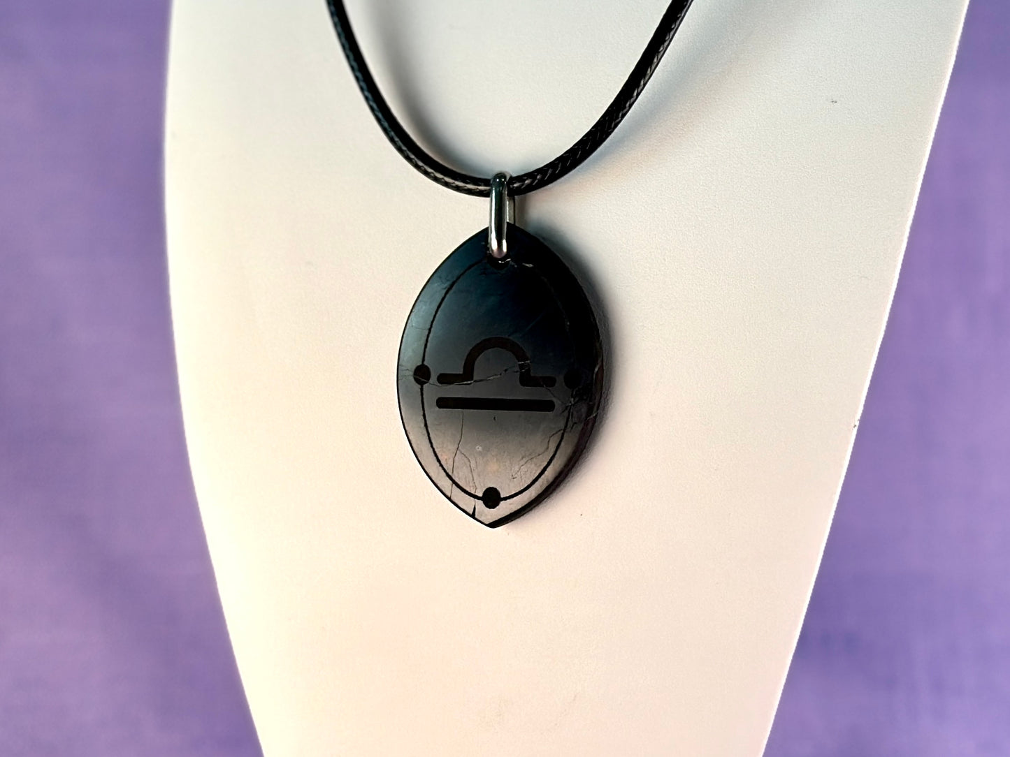 ASTROLOGY SHUNGITE PENDANTS! - EMF Protection - Hand Cut Genuine Natural Shungite Pendant High Quality Black Lustrous Gemstone from Russia