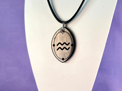 ASTROLOGY SHUNGITE PENDANTS! - EMF Protection - Hand Cut Genuine Natural Shungite Pendant High Quality Black Lustrous Gemstone from Russia