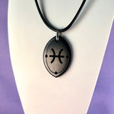 ASTROLOGY SHUNGITE PENDANTS! - EMF Protection - Hand Cut Genuine Natural Shungite Pendant High Quality Black Lustrous Gemstone from Russia