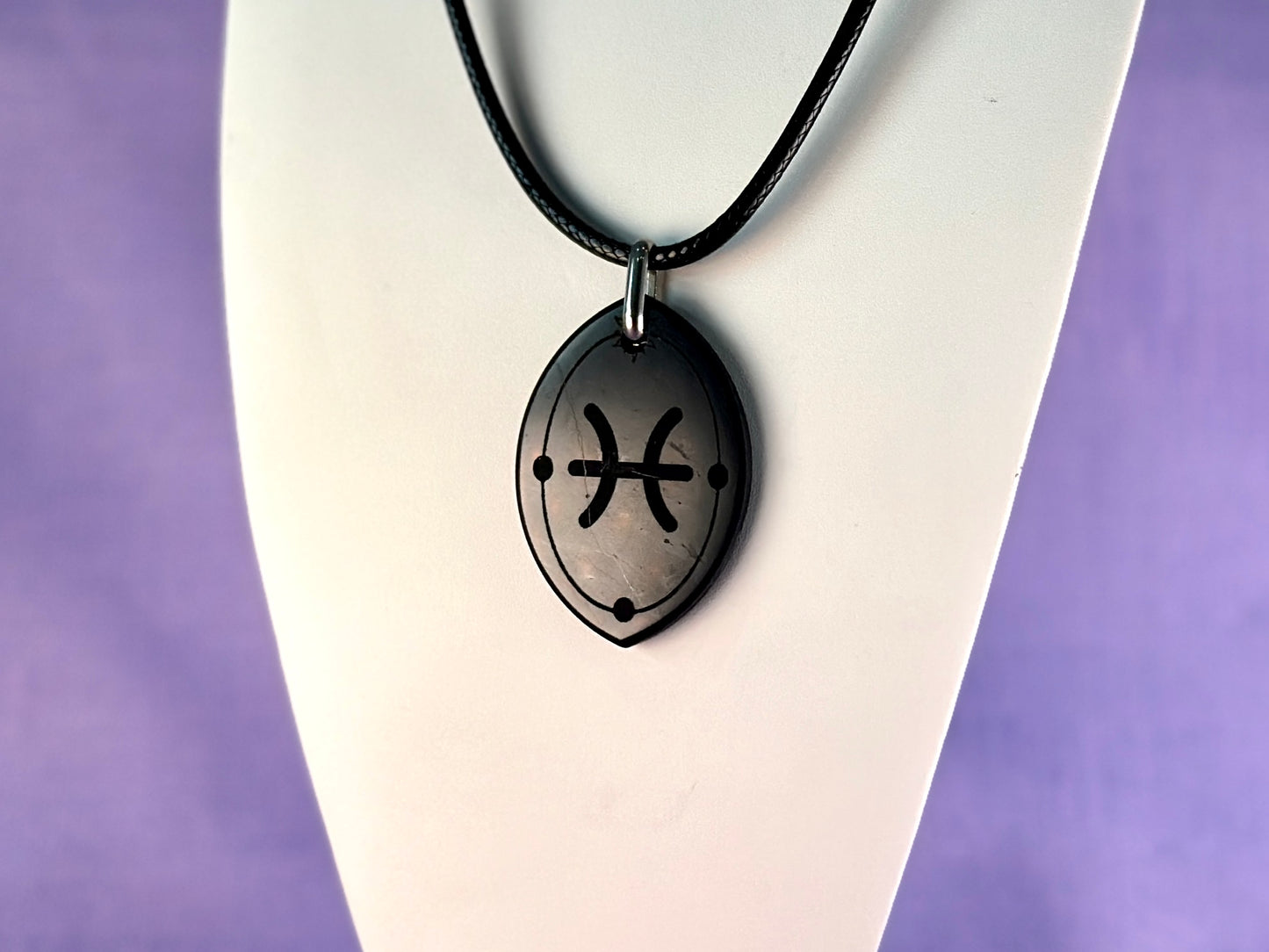 ASTROLOGY SHUNGITE PENDANTS! - EMF Protection - Hand Cut Genuine Natural Shungite Pendant High Quality Black Lustrous Gemstone from Russia