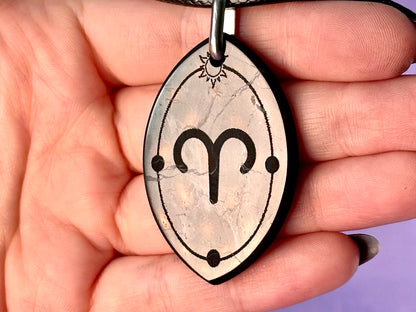 ASTROLOGY SHUNGITE PENDANTS! - EMF Protection - Hand Cut Genuine Natural Shungite Pendant High Quality Black Lustrous Gemstone from Russia