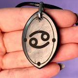 ASTROLOGY SHUNGITE PENDANTS! - EMF Protection - Hand Cut Genuine Natural Shungite Pendant High Quality Black Lustrous Gemstone from Russia