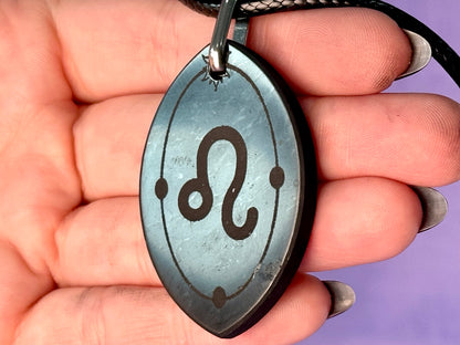 ASTROLOGY SHUNGITE PENDANTS! - EMF Protection - Hand Cut Genuine Natural Shungite Pendant High Quality Black Lustrous Gemstone from Russia