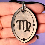 ASTROLOGY SHUNGITE PENDANTS! - EMF Protection - Hand Cut Genuine Natural Shungite Pendant High Quality Black Lustrous Gemstone from Russia