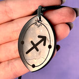 ASTROLOGY SHUNGITE PENDANTS! - EMF Protection - Hand Cut Genuine Natural Shungite Pendant High Quality Black Lustrous Gemstone from Russia
