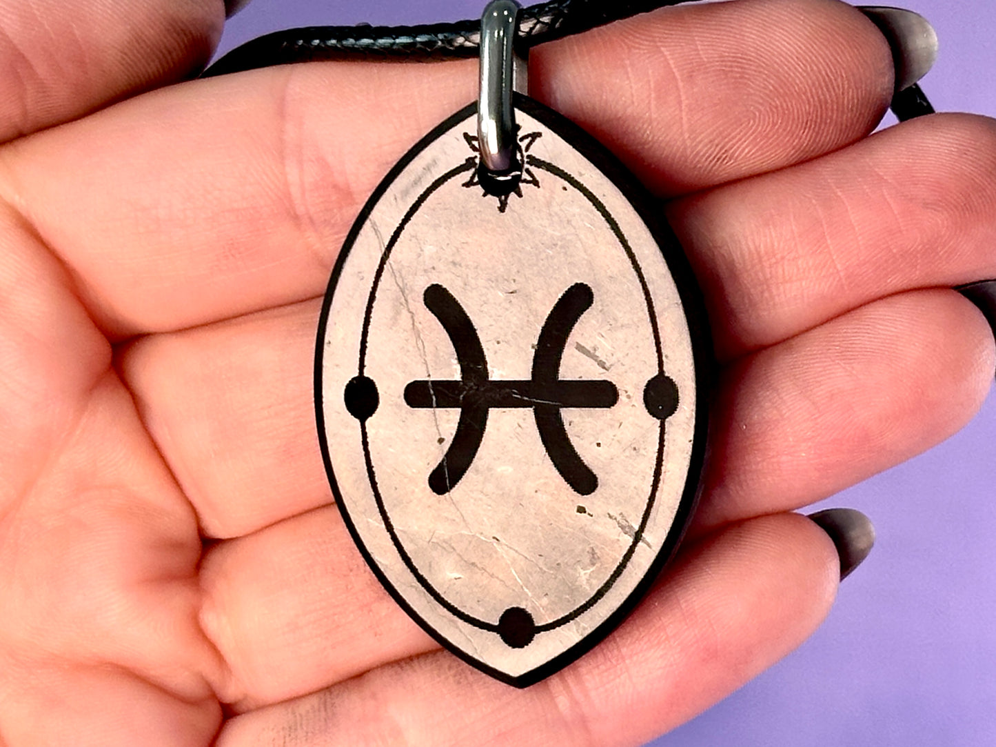 ASTROLOGY SHUNGITE PENDANTS! - EMF Protection - Hand Cut Genuine Natural Shungite Pendant High Quality Black Lustrous Gemstone from Russia