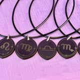 ASTROLOGY SHUNGITE PENDANTS! - EMF Protection - Hand Cut Genuine Natural Shungite Pendant High Quality Black Lustrous Gemstone from Russia