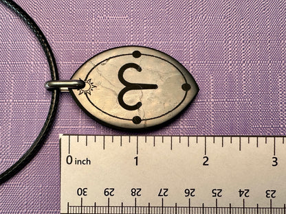 ASTROLOGY SHUNGITE PENDANTS! - EMF Protection - Hand Cut Genuine Natural Shungite Pendant High Quality Black Lustrous Gemstone from Russia