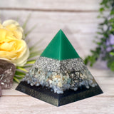 FORGIVENESS - Beginners Series  - Orgonite Pyramid - EMF Protector - Blue Lace Agate, Amazonite and Aluminum Metals